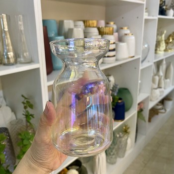 Bình cắm hoa thủy tinh mỏng cổ nhỏ